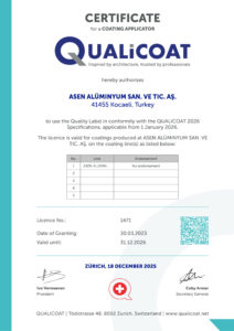 11 C Coat AYID QUALICOAT Certificates 26 Sertifikalarımız