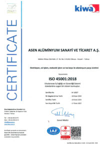 13 ISO 45001 2018 Sertifikalarımız