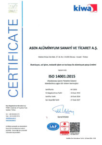 14 ISO 14001 2015 Sertifikalarımız