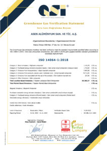 16 Asen Aluminyum 14064 1 Dogrulama Beyani en tr Sertifikalarımız