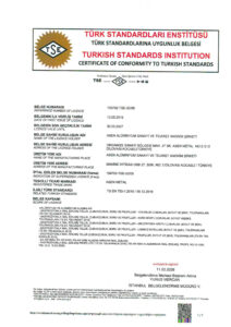 3 TS EN 755 12016 Ekstruzyonla imal edilmis Profiller 2026 Sertifikalarımız