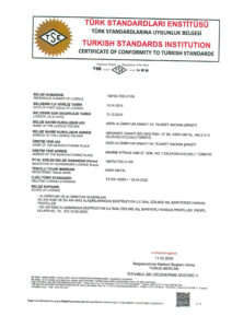 4 TS EN 12020 1 Ekstruzyonla imal edilmis Isil bariyersiz hassas Profiller 2026 Sertifikalarımız